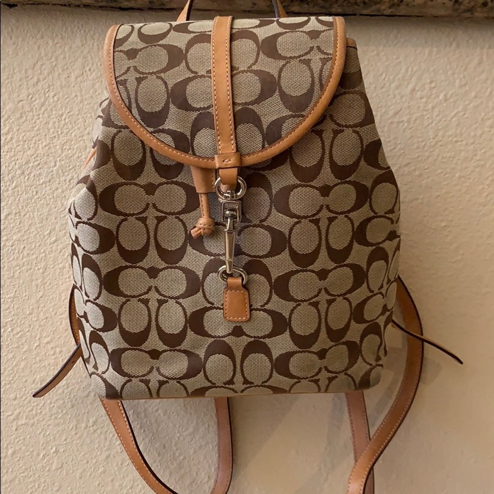 Coach backpack purse